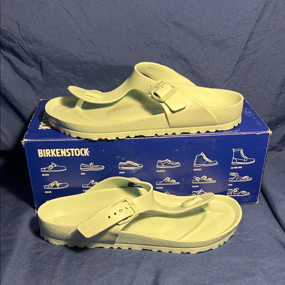 Birkenstock- gizeh Eva, surf green, 7 women QS